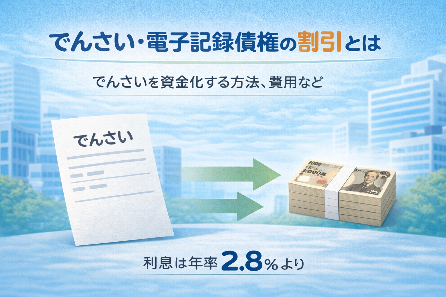 でんさい・電子記録債権の割引とは